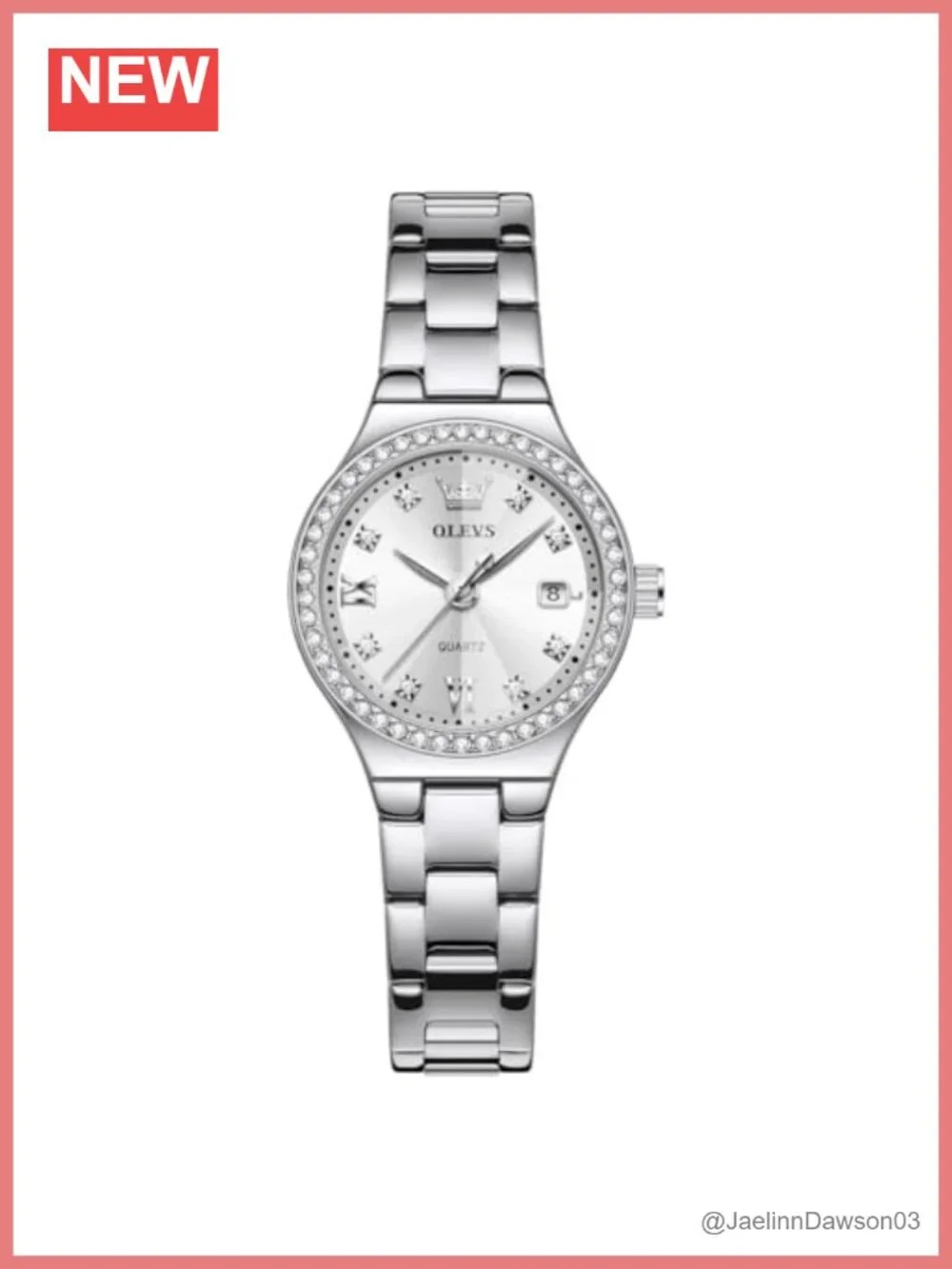 Women's Stainless Steel Dress Wrist Watch Analog Luminous Quartz
